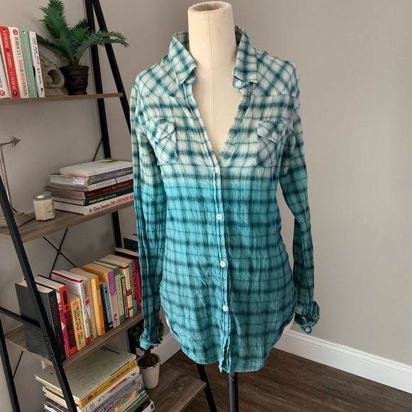 Vintage Havana Cotton Ombré Button Up - Picture 1 of 7